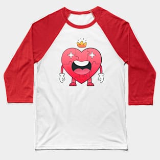 Heart doodle character design Baseball T-Shirt